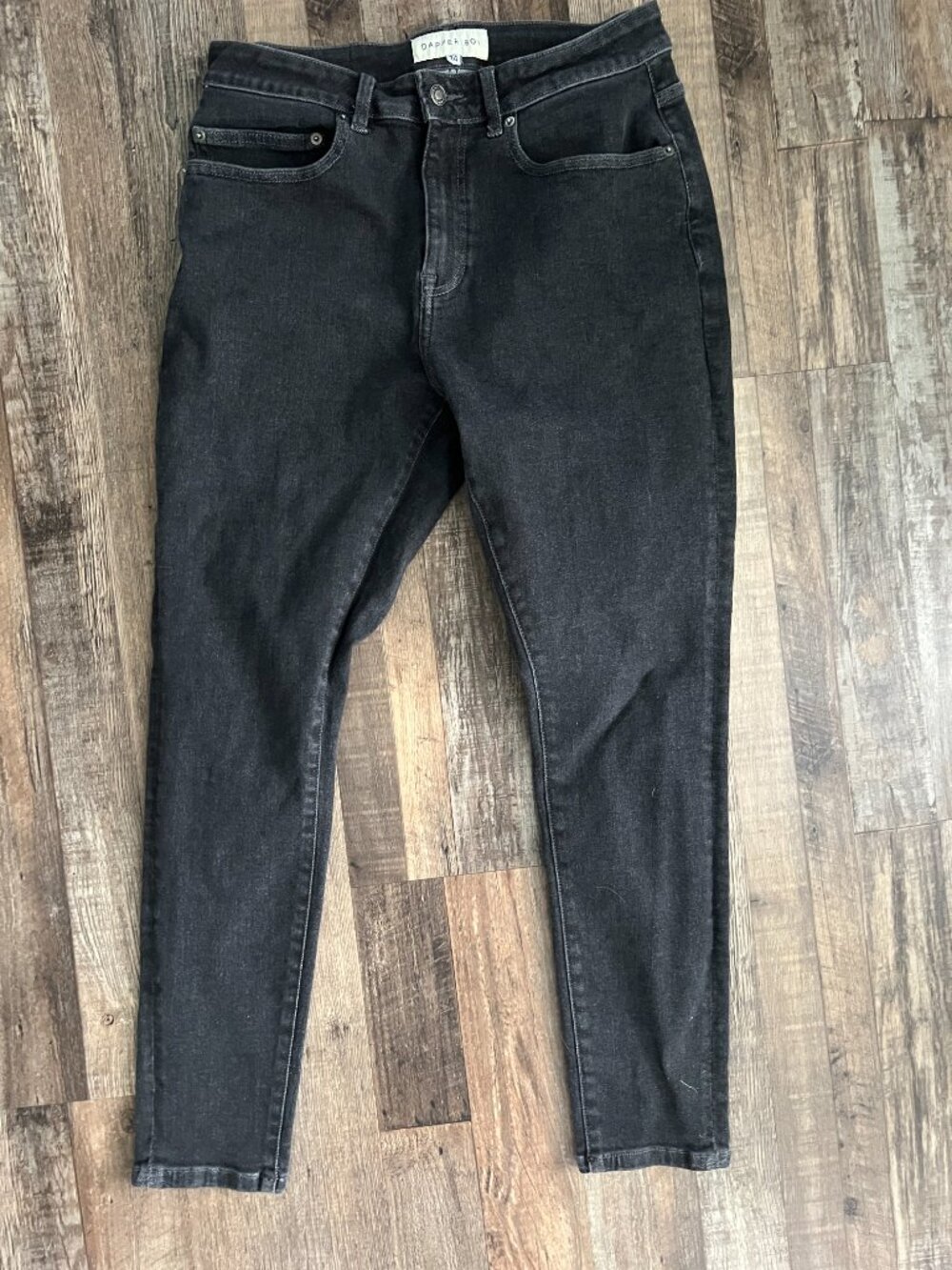 Dapper Boi dark gray skinny jeans size 34 stretchy